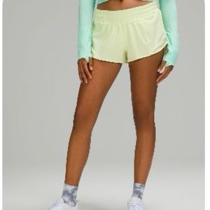 Neon yellow Lululemon Hotty Hot 2.5